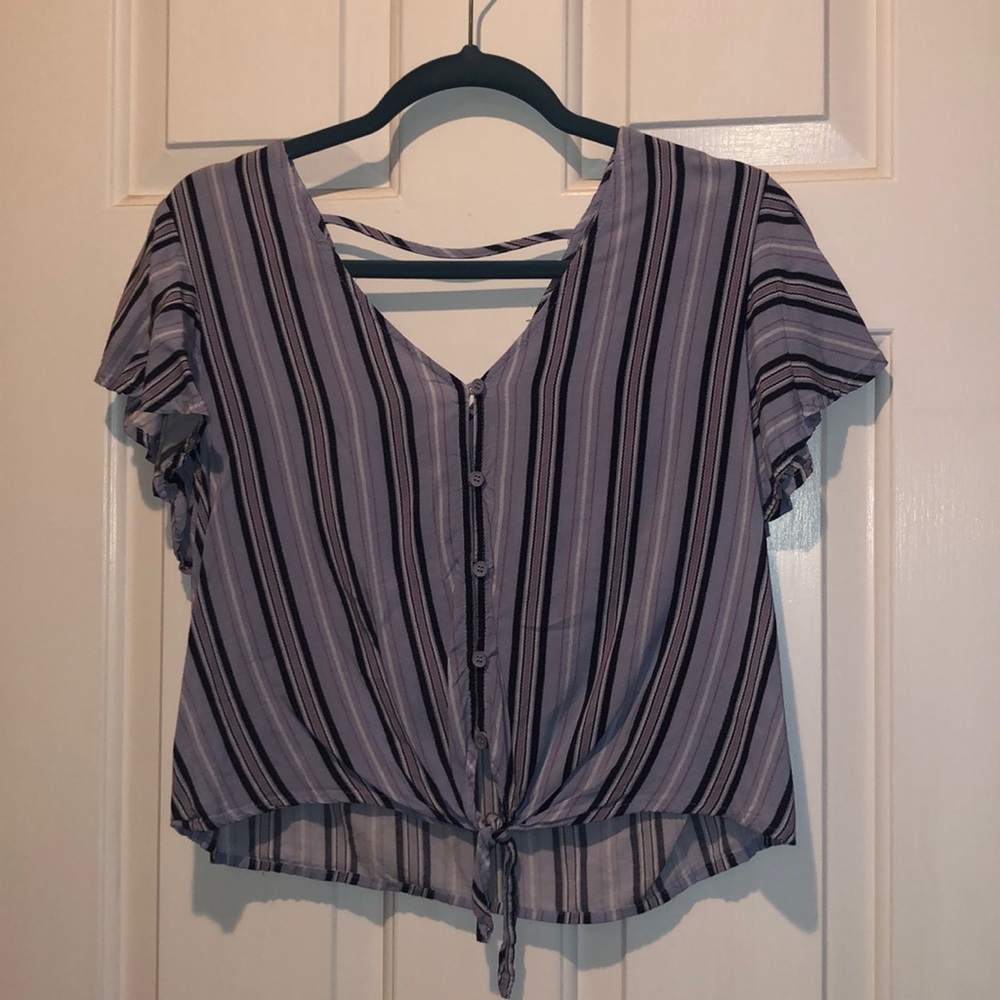 Stripped blue tank top size - M
